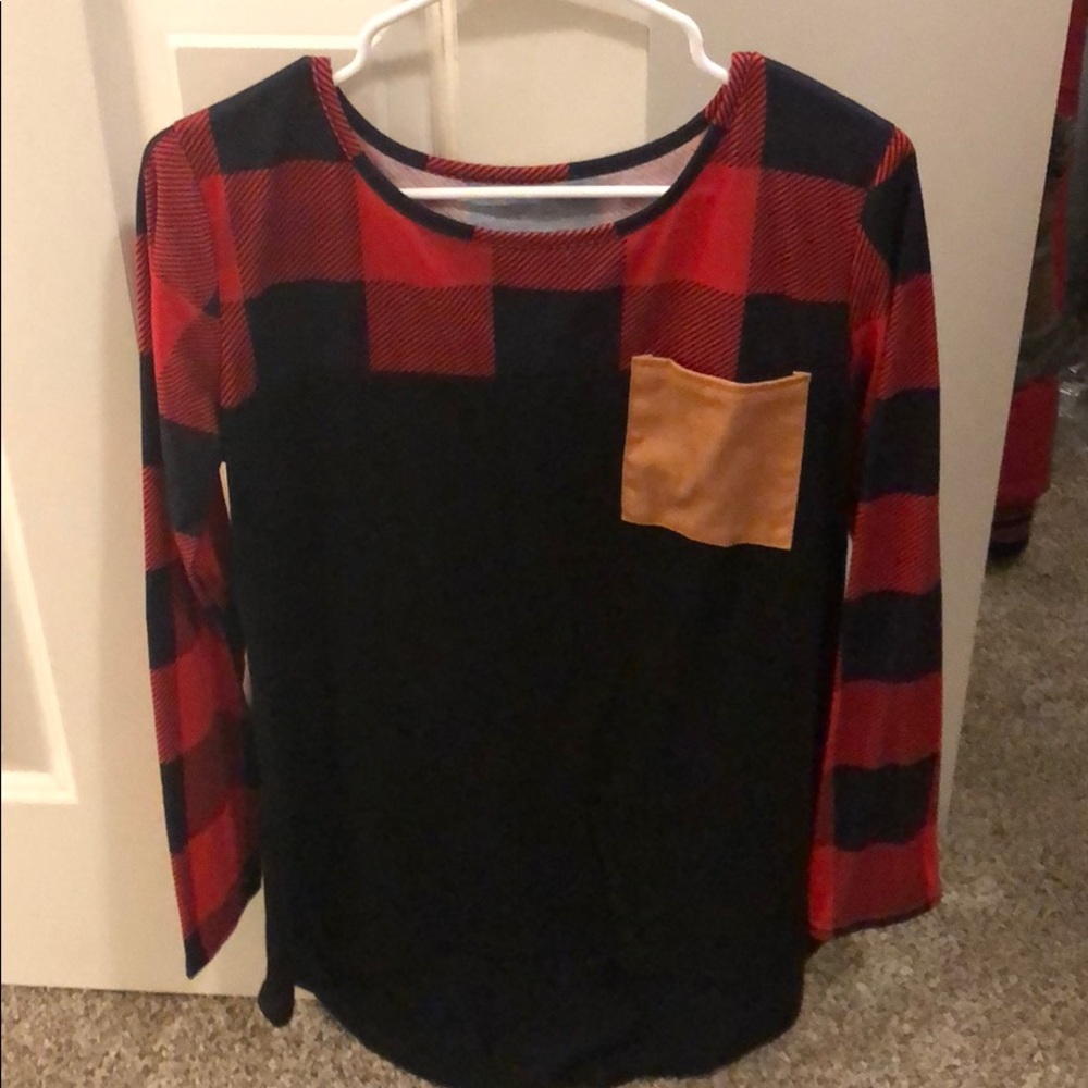 Buffalo plaid tunic